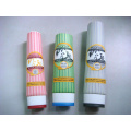 Cosmetic Packaging, Oval Tube with Dual-Color Flip-Top Cap